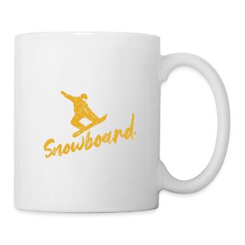 Snowboarder Funny Snowboarding Eat Sleep Snowboard - Mug - white - Right
