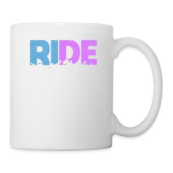 RIDE Snowboard Liebhaber Snowboarder Wintersport - Tasse - Weiß - Rechts