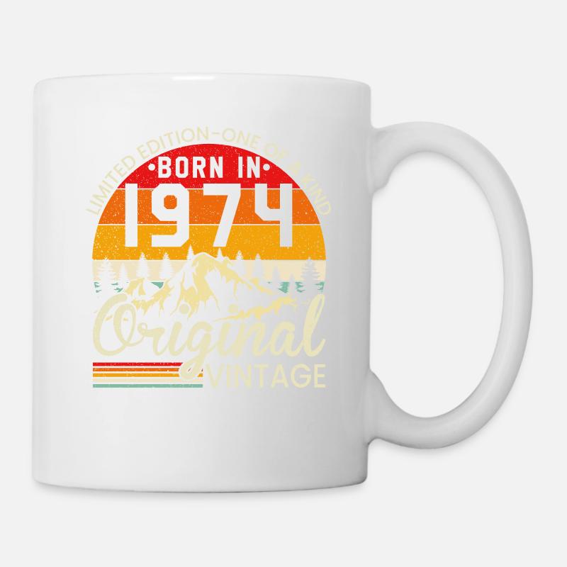 Unique in its kind born in 1974 Original vintage - Mug - white