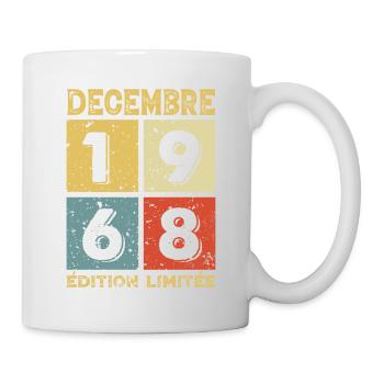 Anniversaire Vintage Idée Cadeau Décembre 1968 - Mug blanc - blanc - Droite