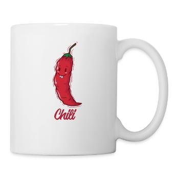 Chili Gewürz Geschmack Essen Kochen - Tasse - Weiß - Rechts