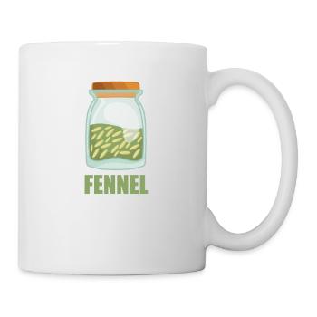 Fennel Gewürz Geschmack Essen Kochen - Tasse - Weiß - Rechts