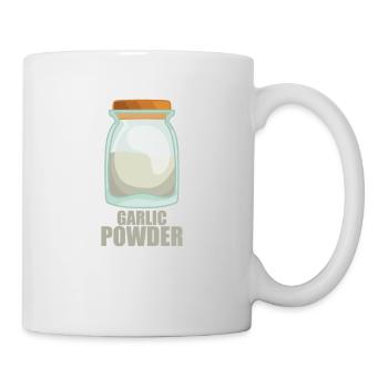 Garlic Powder Gewürz Geschmack Essen Kochen - Tasse - Weiß - Rechts