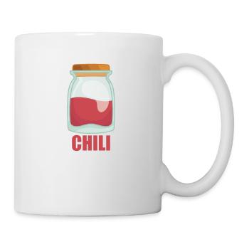 Chili Gewürz Essen Geschmack Kochen - Tasse - Weiß - Rechts