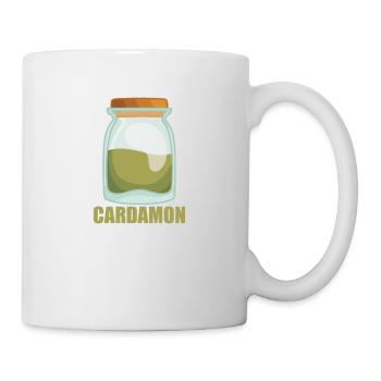 Cardamon Gewürz Geschmack Essen Kochen - Tasse - Weiß - Rechts