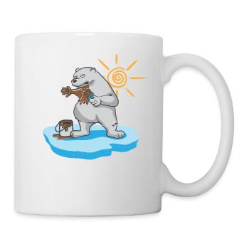 Environmental Protection Climate Change Earth Day Polar Bear Demo - Mug - white - Right