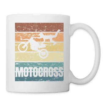 Motorcross Motorsport Motorcycling Dirtbike - Mug - white - Right