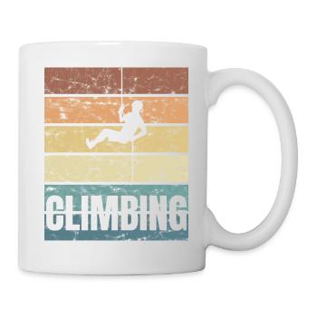 Extrem Klettern Crunge Bergsteiger - Tasse - Weiß - Rechts