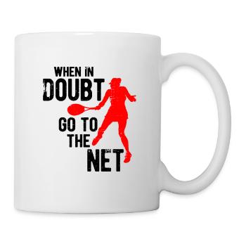 Tennisplatz Spruch Für Tennis - Tasse - Weiß - Rechts