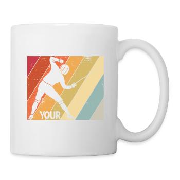 Fechten - Tasse - Weiß - Rechts