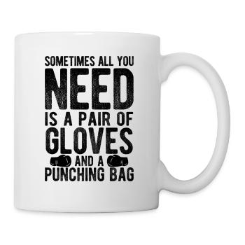 Boxsport Boxing - Tasse - Weiß - Rechts