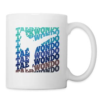 Koreanischer Kampfsport Taekwondo - Tasse - Weiß - Rechts