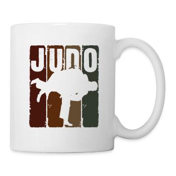 Japanischer Kampfsport Judo - Tasse - Weiß - Rechts