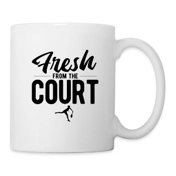 Tennisplatz Spruch Für Tennis - Tasse - Weiß - Rechts