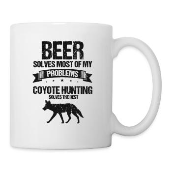Conception de coyote pour les réacteurs de coyote - Mug blanc - blanc - Droite