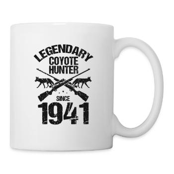 Capture de coyotes et conception de chasseur de coyotes - Mug blanc - blanc - Droite