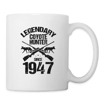 Capture de coyotes et conception de chasseur de coyotes - Mug blanc - blanc - Droite
