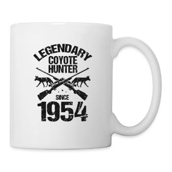Conception de chasseur de coyote pour la chasse au coyote - Mug blanc - blanc - Droite