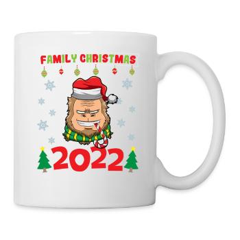 Noël en famille 2022 Drôle d’amoureux de Noël assorti - Mug blanc - blanc - Droite