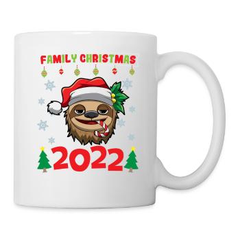 Noël en famille 2022 Drôle d’amoureux de Noël assorti - Mug blanc - blanc - Droite