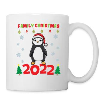 Noël en famille 2022 Drôle d’amoureux de Noël assorti - Mug blanc - blanc - Droite