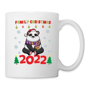 Noël en famille 2022 Drôle d’amoureux de Noël assorti - Mug blanc - blanc - Droite