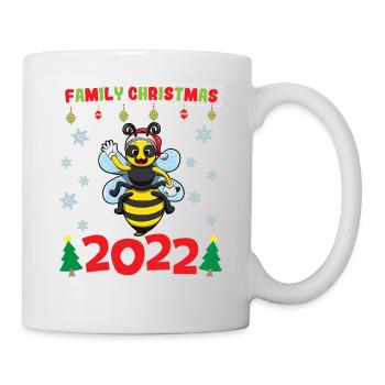Noël en famille 2022 Drôle d’amoureux de Noël assorti - Mug blanc - blanc - Droite