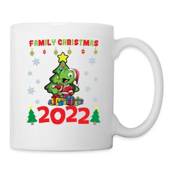 Noël en famille 2022 Drôle d’amoureux de Noël assorti - Mug blanc - blanc - Droite