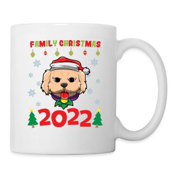 Noël en famille 2022 Drôle d’amoureux de Noël assorti - Mug blanc - blanc - Droite
