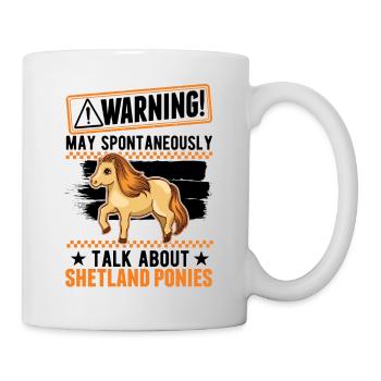 Warning Shetland Pony Shetland Pony Shetty - Mug - white - Right