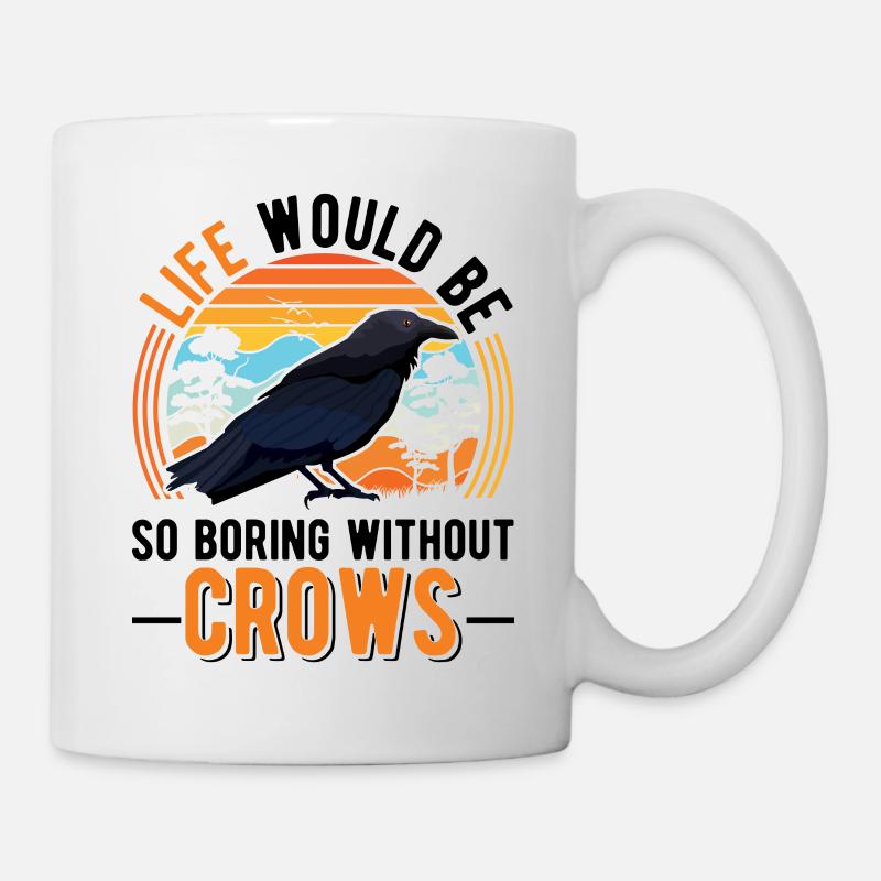 Krähe Rabe Rabenkrähe Krähenhaltung Krähenzüchter - Tasse - Weiß