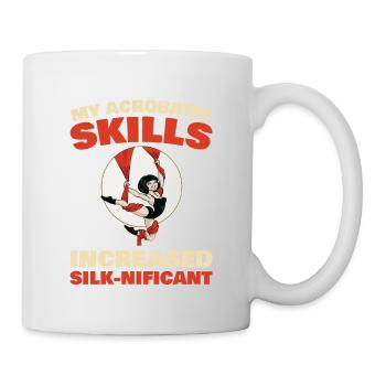 Mes compétences acrobatiques se sont améliorées - Mug blanc - blanc - Droite