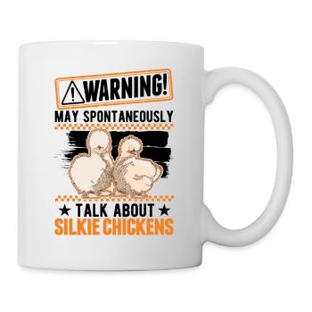 Avertissement Silk Chicken Silkie Chicken - Mug blanc - blanc - Droite