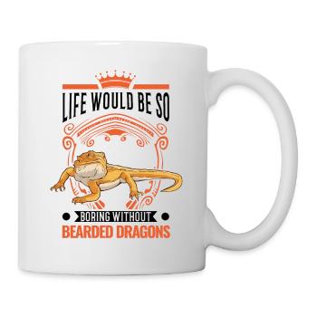 Dragon barbu Cadeau Dragon Barbu Pogona - Mug blanc - blanc - Droite