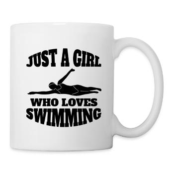 Nageuse Femme Nageuses Filles Natation Femmes - Mug blanc - blanc - Droite