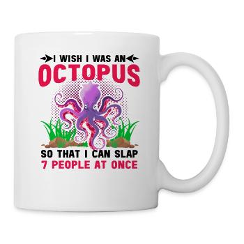 Octopus Octopus Sea Tentacle Octopus Octopus Octopus - Mug - white - Right