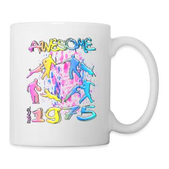 Génial depuis 1975. Agilité, Hundetraining - Mug blanc - blanc - Droite