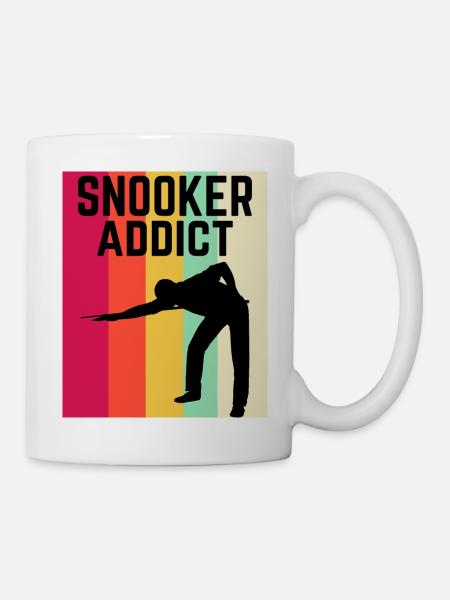 Snooker Addict Snooker Fan Colourful Snooker Lover - Mug - white