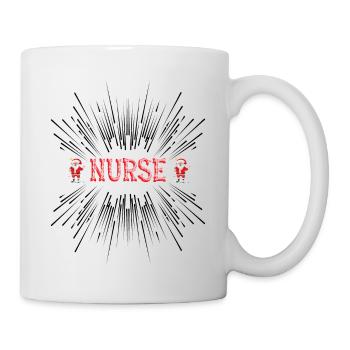 Nurse Christmas time - Mug - white - Right