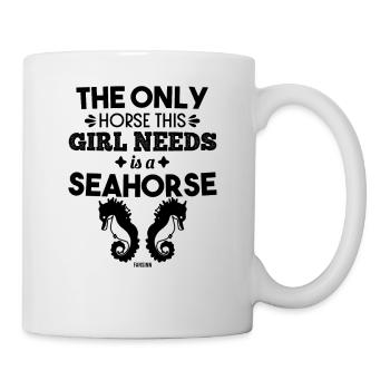 Amoureux des animaux Hippocampe Fille Mama - Mug blanc - blanc - Droite