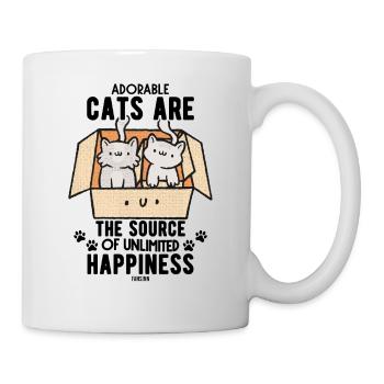 Chats pour enfants - Mug blanc - blanc - Droite