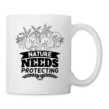 nature must be protected - Mug - white - Right