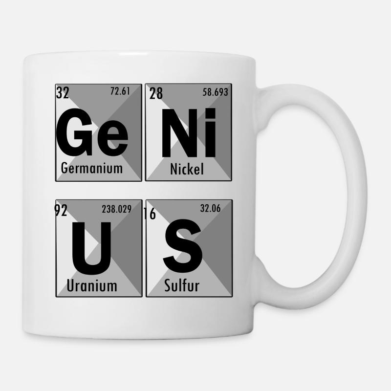 Genius with chemical anecdote - Mug - white
