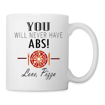 Pizza Liebe - Tasse - Weiß - Rechts