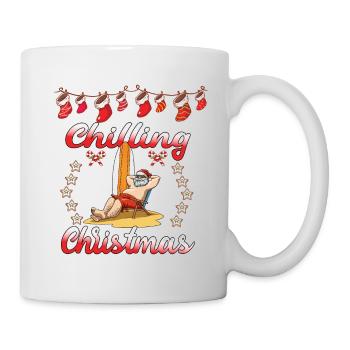 Chilling Christmas Nikolaus Weihnachtsmann Urlaub - Tasse - Weiß - Rechts