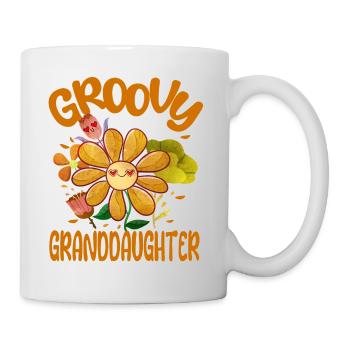 Groovy Petite-fille Famille Matching Vintage - Mug blanc - blanc - Droite