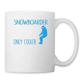Snowboarder Definition Lustig Snowboarding Berg - Tasse - Weiß - Rechts