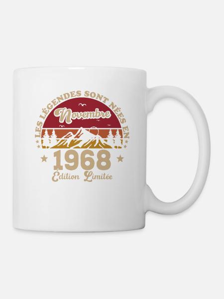 Les Légendes Sont Nées En Novembre 1968 - Mug blanc - blanc