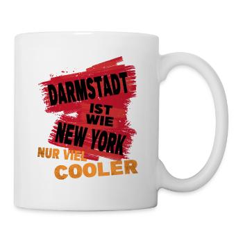 Darmstadt Germany saying is like New York - Mug - white - Right