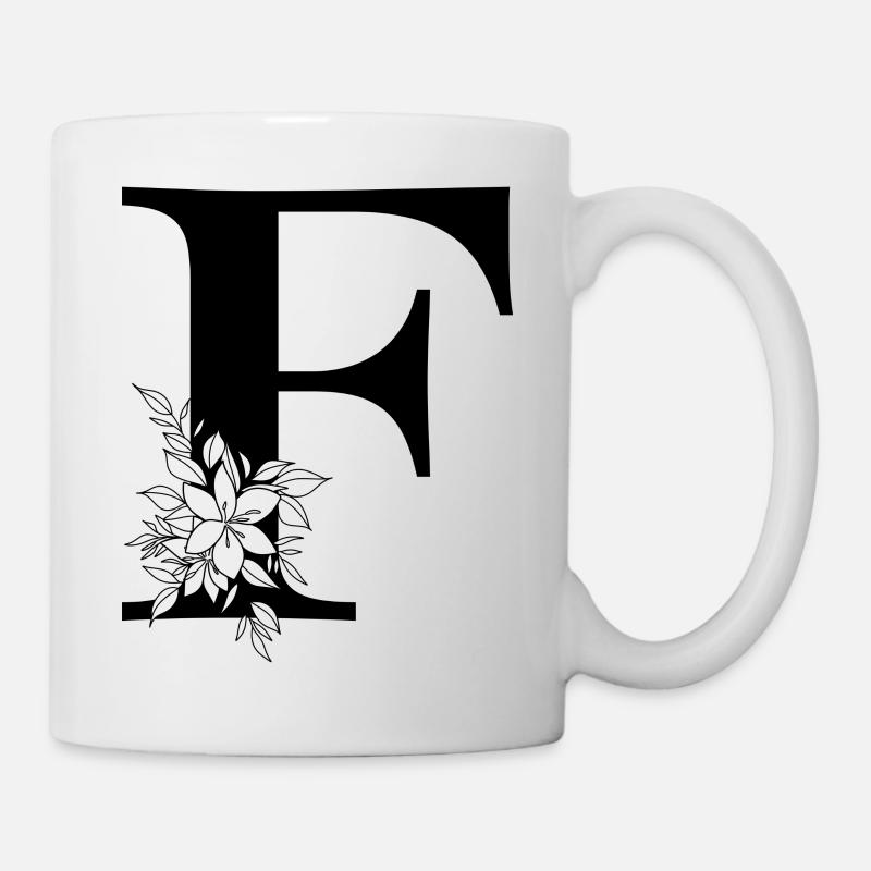 Letter F - Mug - white